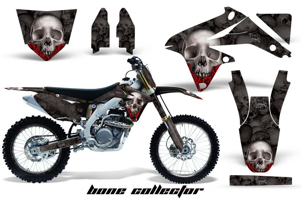 Suzuki-RMZ450 08-10 Graphics Kit BoneCollector Black NPs